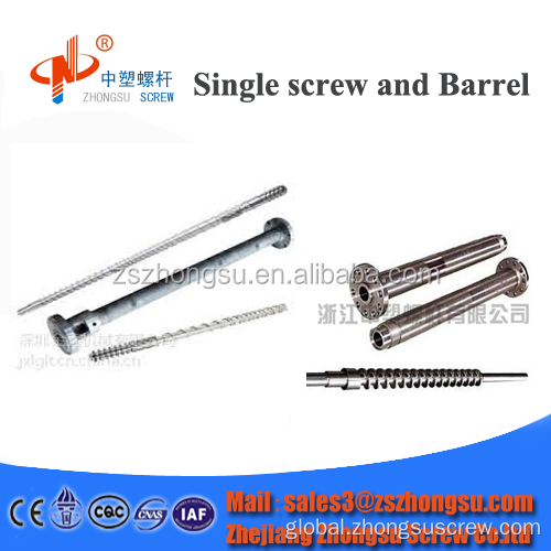 Bimetallic Screw Barrel of Plastic Extruder Bimetallic screw barrel of PVC pipe plastic extruder Supplier